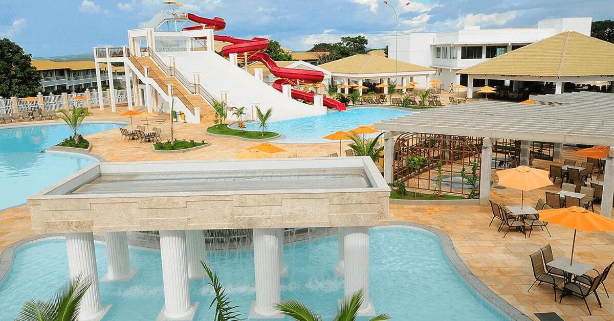 Cafe Ou Cafe E Almoco Lacqua Parque Aquatico 24 Horas Caldas Novas Ngoại thất bức ảnh